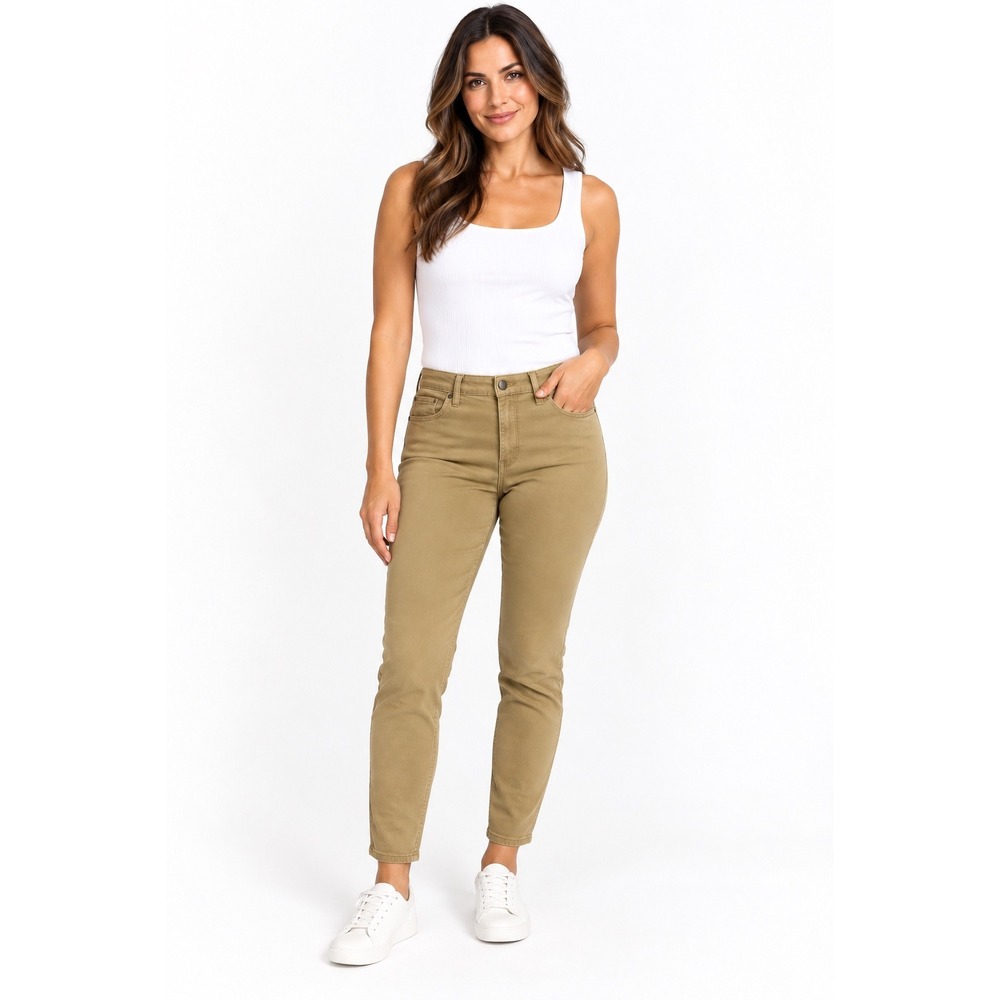 Universal Thread Women's Mid Rise Skinny Pants Size 10/30S Khaki Tan Stretch